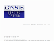 Tablet Screenshot of oasishealingcenter.com